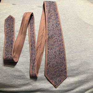 Mila Schön Italian Silk Tie Retro Pattern